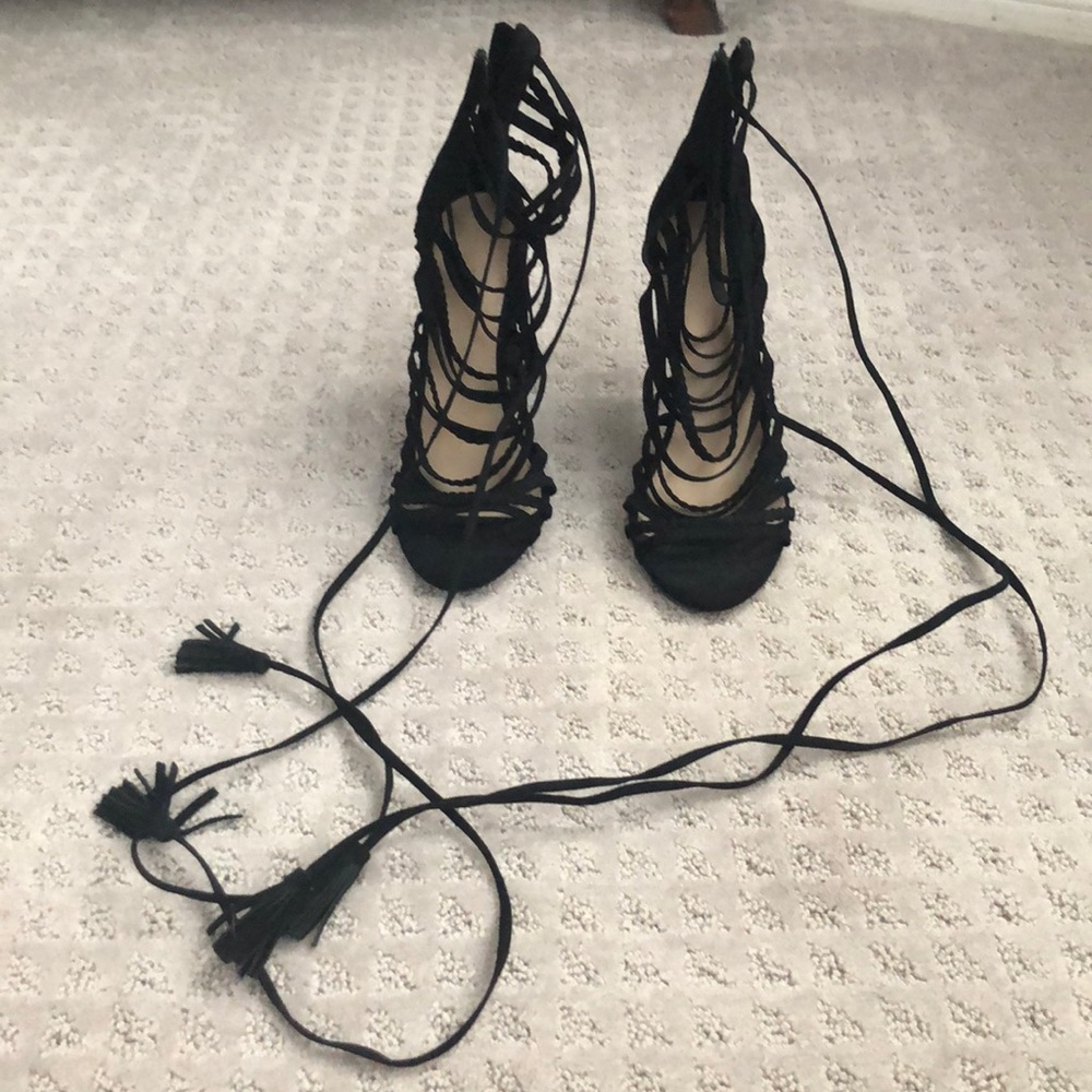 Forever 21 Lace Up Stilettos